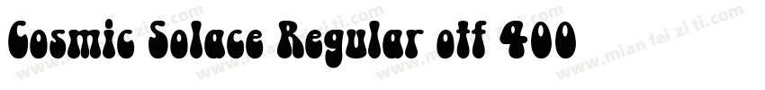 Cosmic Solace Regular otf 400 字体字体转换